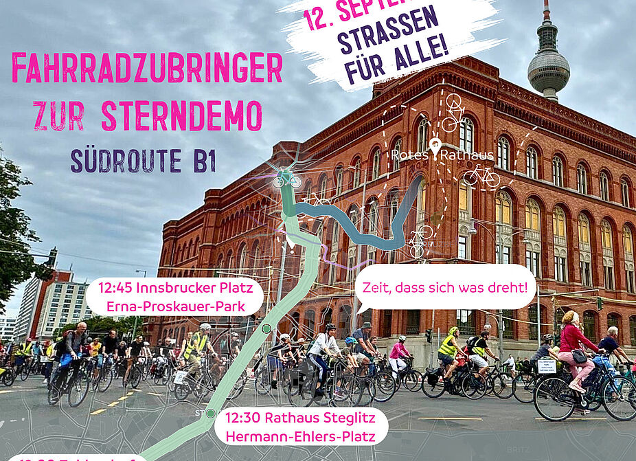 Fahrraddemo Zehlendorf-Steglitz-Schöneberg 12.09.2026 Fahrraddemo Zehlendorf-Steglitz-Schöneberg 12.09.2026