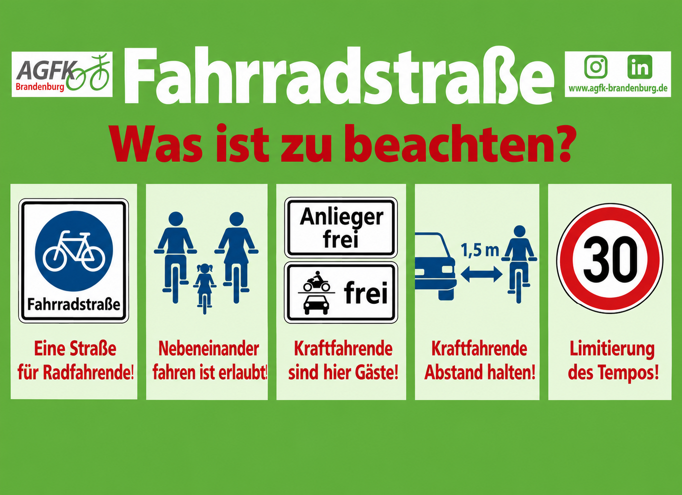 Regeln Fahrradstraße